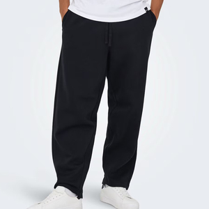 Pantalon de sport pour homme en molleton français de haute qualité, logo personnalisé brodé, vente en gros, pantalon de jogging - Product Image 3