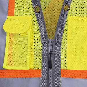 Chaleco de seguridad ligero y transpirable con alta visibilidad reflectante para ciclismo, correr y trabajo al aire libre - Product Image 4