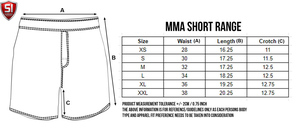 Pantalones Cortos de Entrenamiento de MMA para Hombre, Cintura Elástica con Cordón, Secado Rápido, Diseño Estampado, Poliéster/Algodón, para Grappling - Product Image 6