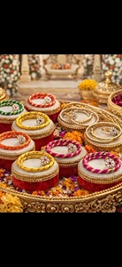 Handcrafted Festive <b>Bangles</b> Radiate Elegance and Cultural Charm Perfect For Weddings Poojas And Special Occasions - Product Image 2