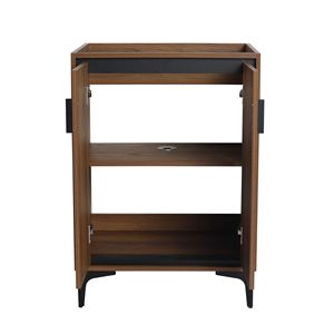 Mobile Bagno Moderno da 24 Pollici con Lavabo Singolo, 2 Ante a Chiusura Ammortizzata, Armadietto Prefabbricato, Top Lavabo Singolo - Product Image 6