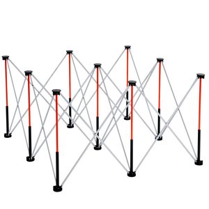Banco da Lavoro Pieghevole Portatile 1,25 x 1,25 m, Capacità di Carico 1588 kg, Nessun Montaggio Richiesto per Lavorazione del Legno - Product Image 2