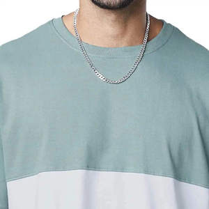 T-shirt personnalisé avec logo, col épais, épaules tombantes, style streetwear, coupe ample, t-shirt surdimensionné en coton - Product Image 4