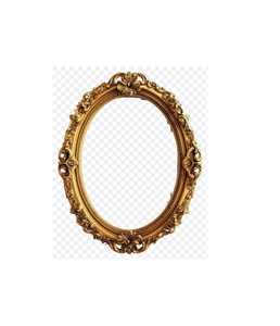 Vintage Antique Gold Oval Picture <b>Frame</b> Ornate Victorian Wall Hanging Baroque Photo <b>Frame</b> for Luxury Home Gallery Art Display - Product Image 1