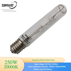 Lámpara de Haluro Metálico para <span class=keywords><strong>Acuario</strong></span> de Alta Eficiencia Lumínica, Tubo Recto T46 250W/400W 20000K, Lámpara para Cultivo de Corales Marinos - Product Image 2