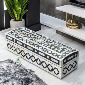 Élégante boîte de rangement pour bijoux en nacre faite à la main, mosaïque de nacre de qualité supérieure pour bijoux, accessoires, souvenirs et objets de luxe - Product Image 6