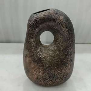 Jarrón de Metal para Flores, Decoración Moderna para el Hogar, Sala de Estar o Dormitorio, Florero Alto de Piso - Product Image 2