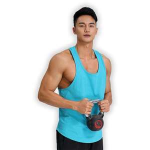 Camiseta Deportiva Personalizada con Logotipo, Cuello Redondo, Transpirable, 180g, para Hombre, Ajustada, de Algodón, para Gimnasio, Fitness y Entrenamiento - Product Image 3