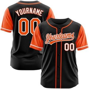 Camiseta de Béisbol Blanca al por Mayor, Impresión Digital de Logotipo y Nombre, Camiseta Deportiva con Botones Cosidos, Jersey de Béisbol Personalizado Unisex, 100% Poliéster - Product Image 2