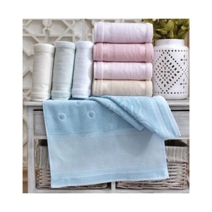Nordic Cleaning Pure Organic Embroidered Cotton GOTS Certificate Standard Size Wholesale Personalized <b>Kitchen</b> Towels From India - Product Image 5