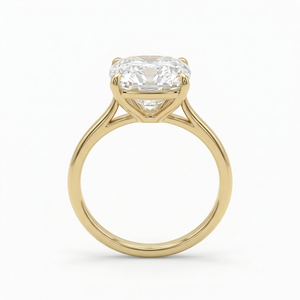 Bague Halo Romantique en Or Rose avec Diamant Rose de Laboratoire Taille Coussin, Diamant de Couleur Fantaisie, Esthétique Rare, Bijoux de Luxe Raffinés - Product Image 4