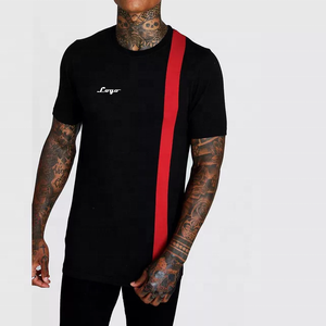 Nouvelle mode col rond coupe régulière manches courtes vente en gros logo brodé coton t-shirts pour hommes - Product Image 1