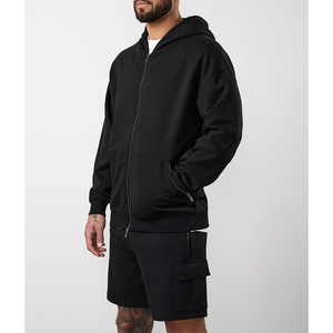 OEM Custom Men's Premium Full Zip Hoodie- Blank Sweatshirt Cotton Fleece Fabric Casual Wear Breathable Manufacturer Supply - Product Image 6