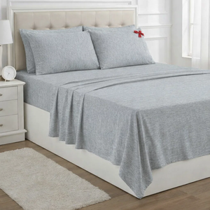 Modern Luxury Heather Grey Bedsheet Set 2026 | Soft Breathable Fabric | Luxury Hotel Finish | Elegant Queen Bedding Collection - Product Image 1