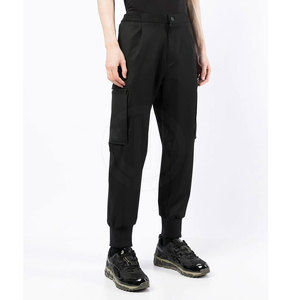 Low Price Men's Casual Straight Mid Waist Lightweight Breathable 100% Cotton Cargo <b>Pants</b> - Product Image 3