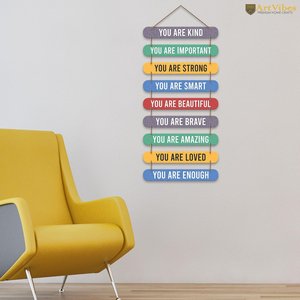Arte de Pared de Madera con Frases Positivas Modernas para Decoración de Sala de Estar u Oficina - Product Image 2