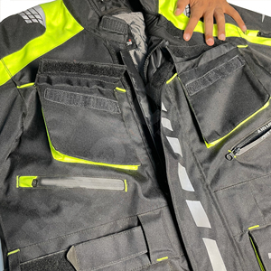 Chaqueta de Motocicleta Cadora de Manga Larga para Hombre, con Bloques de Color, Transpirable, Resistente al Viento, Teñida, Ropa Protectora para Adultos - Product Image 4