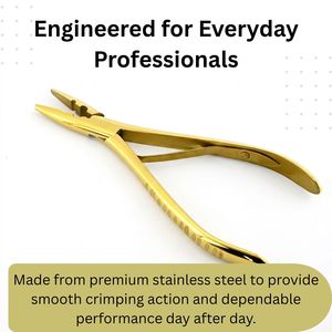 Herramienta de crimpado de alta resistencia con dos orificios para extensiones de cabello, alicates de instalación de micro anillos y nano anillos de acero inoxidable - Product Image 2
