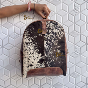 Genuine Leather Handmade Cowhide Fur Leather <b>Backpack</b> Rucksack High Quality Multi Uses <b>Backpack</b> Wholesale Bulk Product - Product Image 1