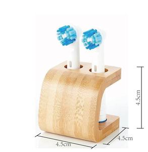 Bamboo Toothbrush Holder Stand Carved Lacquer 2 Piece Bathroom Brush Organizer Countertop Rack - Product Image 5