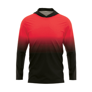Prix de gros – Maillot de pêche unisexe à manches longues, impression par transfert thermique, UPF 50, antibactérien, personnalisable, séchage rapide - Product Image 6