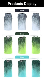เสื้อกล้ามวิ่งผู้ชายทรงสปอร์ต คอกลม พิมพ์ลายแบบซับลิเมชั่น โพลีเอสเตอร์ 100% น้ำหนักเบา ระบายอากาศได้ดี เหมาะสำหรับฤดูร้อน ออกกำลังกาย วิ่ง หรือเล่นกีฬาในสนาม - Product Image 2