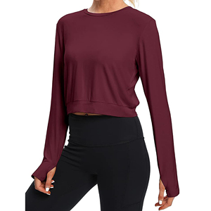 Yoga <b>Top</b> For Women's Fashion Sports Wear <b>Crop</b> <b>Top</b> High Strength <b>Support</b> Comfortable Breathable Sport Yoga Fitness Fit Yoga <b>Top</b> - Product Image 1