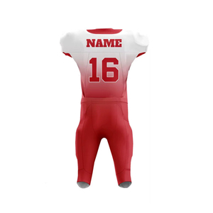Vêtements de sport élégants, respirants et confortables, uniforme de football rouge et blanc dégradé, impression par sublimation 16 - Product Image 6