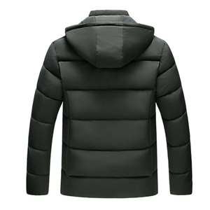 High-Quality Classic Men's Puffer Jacket Luxury Winter Coat Cold-Proof OEM Bulk Sale Thick <b>Fleece</b> Lined Windproof <b>Zipper</b> - Product Image 4