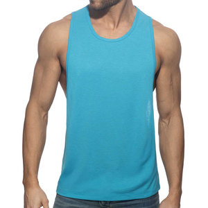 Débardeur de sport tricoté de haute qualité, coupe ajustée, extensible et très élastique, avec motifs à empiècements, pour entraînement et musculation - Product Image 4