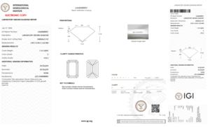 Corte Esmeralda 1,10 quilates IGI certificado 6,89 MM laboratorio cultivado CVD diamante E Color VVS2 claridad para anillo de bodas solitario - Product Image 2