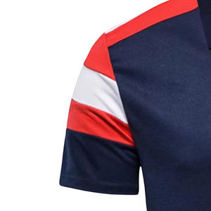 Camisas de Hombre de Algodón Tejido con Parches, Estilo Urbano, Premium, Transpirables, Antiarrugas, Casuales, de Manga Corta, Corte Ajustado y Elegante - Product Image 6