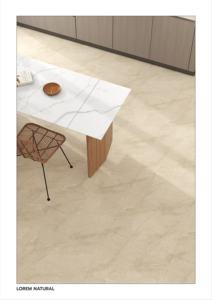 Carrelage en porcelaine mate élégant 600x600mm, surface céramique décorative, revêtement de sol durable, revêtement mural élégant, design d'intérieur - Product Image 3
