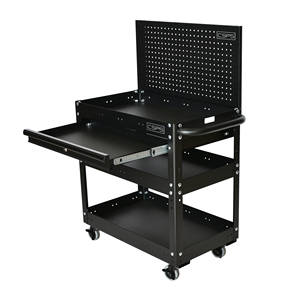 รถเข็นเก็บเครื่องมือเหล็กกล้าคาร์บอน 3 ชั้น CSPS ลิ้นชักหมุนได้ ล้อเลื่อน OEM/ODM ปรับแต่งได้ รับน้ำหนักได้ 135 กก. รับประกัน 2 ปี - Product Image 5