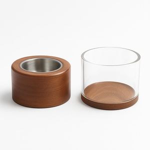 Brûleur à Bakhoor Cylindrique en Bois de Mangue de Qualité Supérieure avec Base de Rangement en Acrylique Transparent – Support Traditionnel pour Encens Oud en Gros - Product Image 3