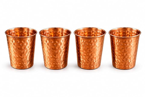 Gobelet en verre et cuivre moderne, isolé, réutilisable, écologique, fait main, de haute qualité, avec design anti-fuite et option de logo personnalisé - Product Image 2