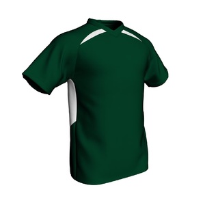 Camiseta Deportiva de Manga Corta con Cuello en V Roja para Hombre, 100% Poliéster, Secado Rápido, Corte Regular, Diseño Liso - Product Image 6