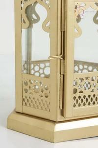 Linterna de Vela con Forma de Domo de Mezquita en Metal Dorado para Ramadán, Navidad y Pascua 2027, para el Hogar y Eventos, Duradera - Product Image 6