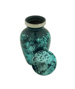 Urna Funeraria de Latón para Cenizas de Mascotas con Diseño de Huellas Grabadas, Recuerdo Conmemorativo para Cenizas, Artículos Funerarios - Product Image 1