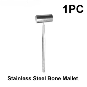 Martillo dental de alta calidad de 1 pieza, de doble cabeza, con mango de nailon y acero inoxidable 304, herramienta quirúrgica autoclavable para extracción de huesos dentales - Product Image 1