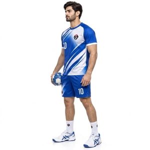 Conjuntos de Balonmano, Camiseta Deportiva Ligera, Pantalones Cortos a Juego, Material Transpirable y Cómodo, OEM, Adecuado para Entrenamiento en Equipo - Product Image 6