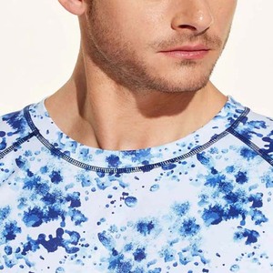 T-shirts pour hommes en sublimation, 100% polyester, séchage rapide, respirants, vente en gros, t-shirts épais, personnalisables pour hommes - Product Image 5