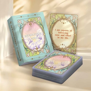 Cartes d'affirmation transparentes en plastique pour la guérison mentale, pour usage familial, 50 cartes, finition brillante - Product Image 2