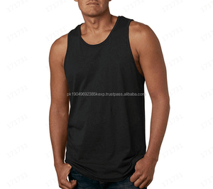 Men's Stylish Sleeveless Tank <b>Tops</b> Custom Logo Gym Wear <b>Vest</b> High Custom Logo Mens Plain Tank <b>Tops</b> Plus Size Knitted - Product Image 5