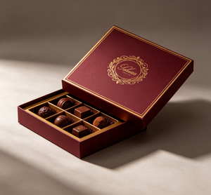 Caja de Embalaje de Chocolate Impresa Personalizada, Caja de Regalo de Dulces de Papel Rígido Exquisito, Diseño de Moda, Logotipo y Tamaño Personalizados - Product Image 1