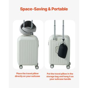 Cuscino da Viaggio a Doppio Strato con Supporto 3D, Rotazione Flessibile a 360 Gradi, in Memory Foam Migliorato per Viaggi Confortevoli - Product Image 6