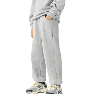 Custom Men Women Joggers <b>Elastic</b> Waist Drawstring Straight Leg Loose Fit Casual Pants OEM ODM Factory - Product Image 1