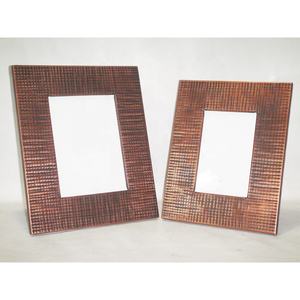 Cadre photo en métal personnalisé luxe léger créatif texture feuille cadre photo argent moderne minimaliste créatif cadre photo de mariage - Product Image 2