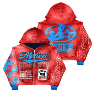 Oversized Streetwear Men Vintage Washed <b>Full</b> <b>Zip</b> <b>Hoodies</b> Graphic Patchwork Casual Men Acid Wash Zipper Hoodie For Online Sale - Product Image 6