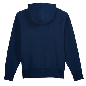 เสื้อฮู้ดผู้ชายทรงหลวม ผ้าฟลีซ สีกรมท่า นุ่ม อุ่น สวมใส่สบาย แขนยาว พรีเมียม เหมาะสำหรับฤดูใบไม้ร่วง - Product Image 2